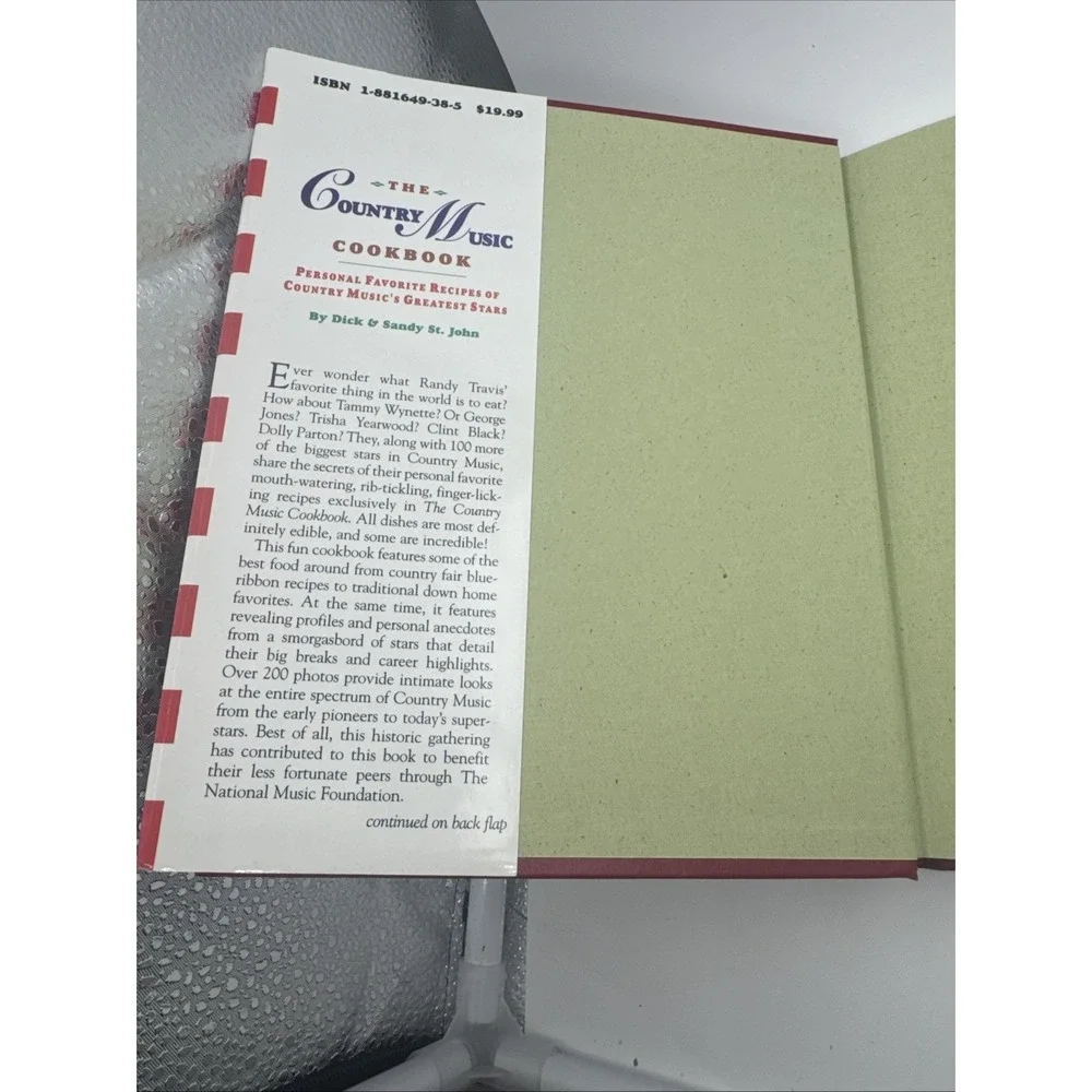 VTG 1994 The Country Music Cookbook Personal Favorite Recipes From Country Stars